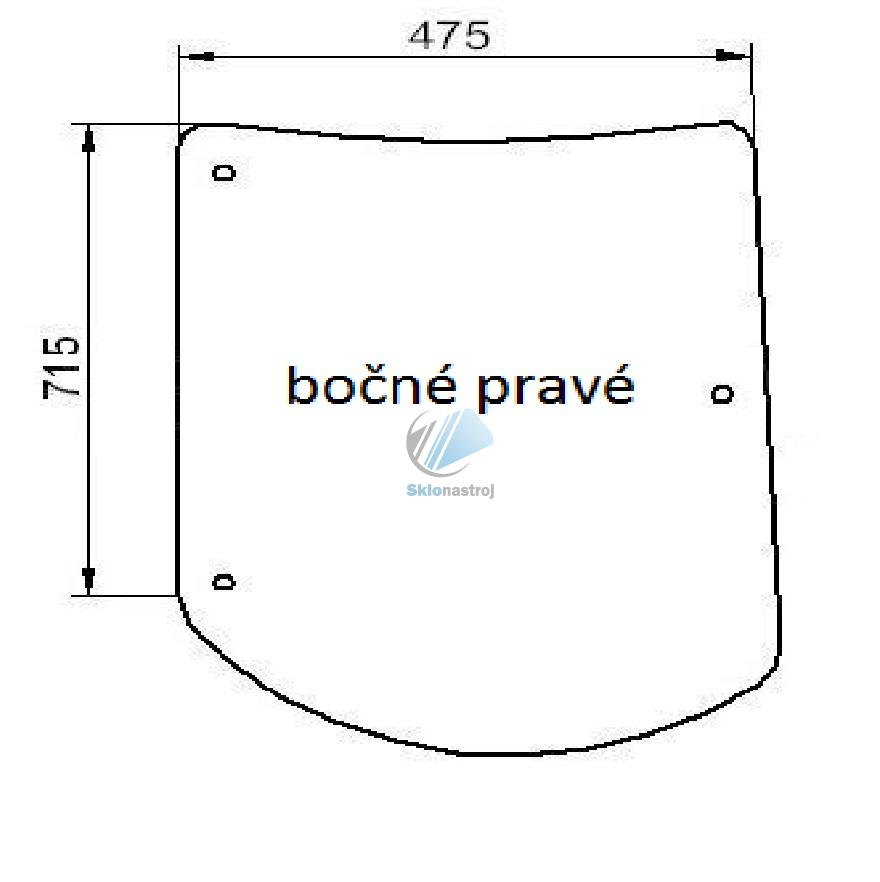 Class Atles bočné pravé sklo 