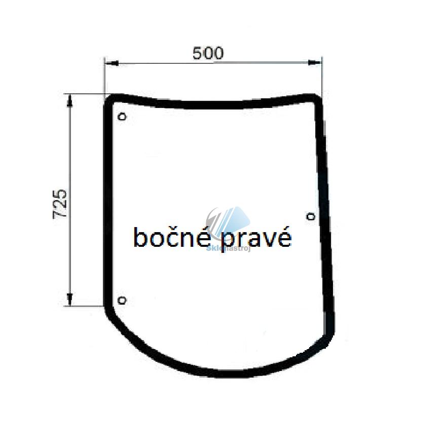 Arion 800 stará kabína bočné pravé sklo 