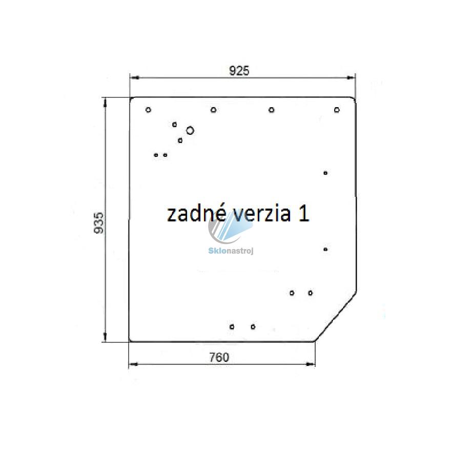 Arion 800 stará kabína zadné sklo verzia 1 