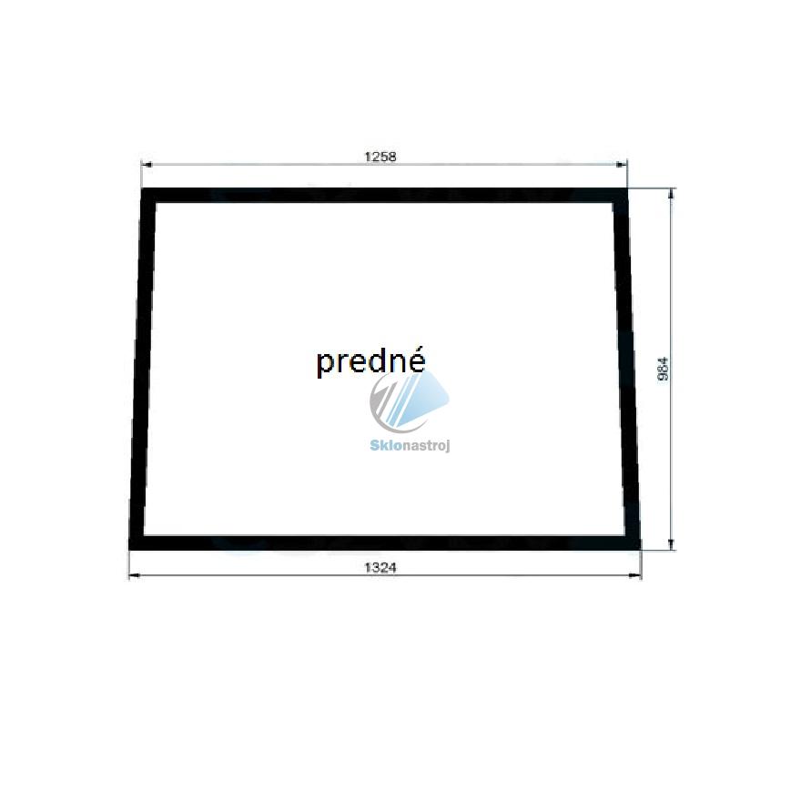 Case 580ST 590ST 695ST predné sklo 