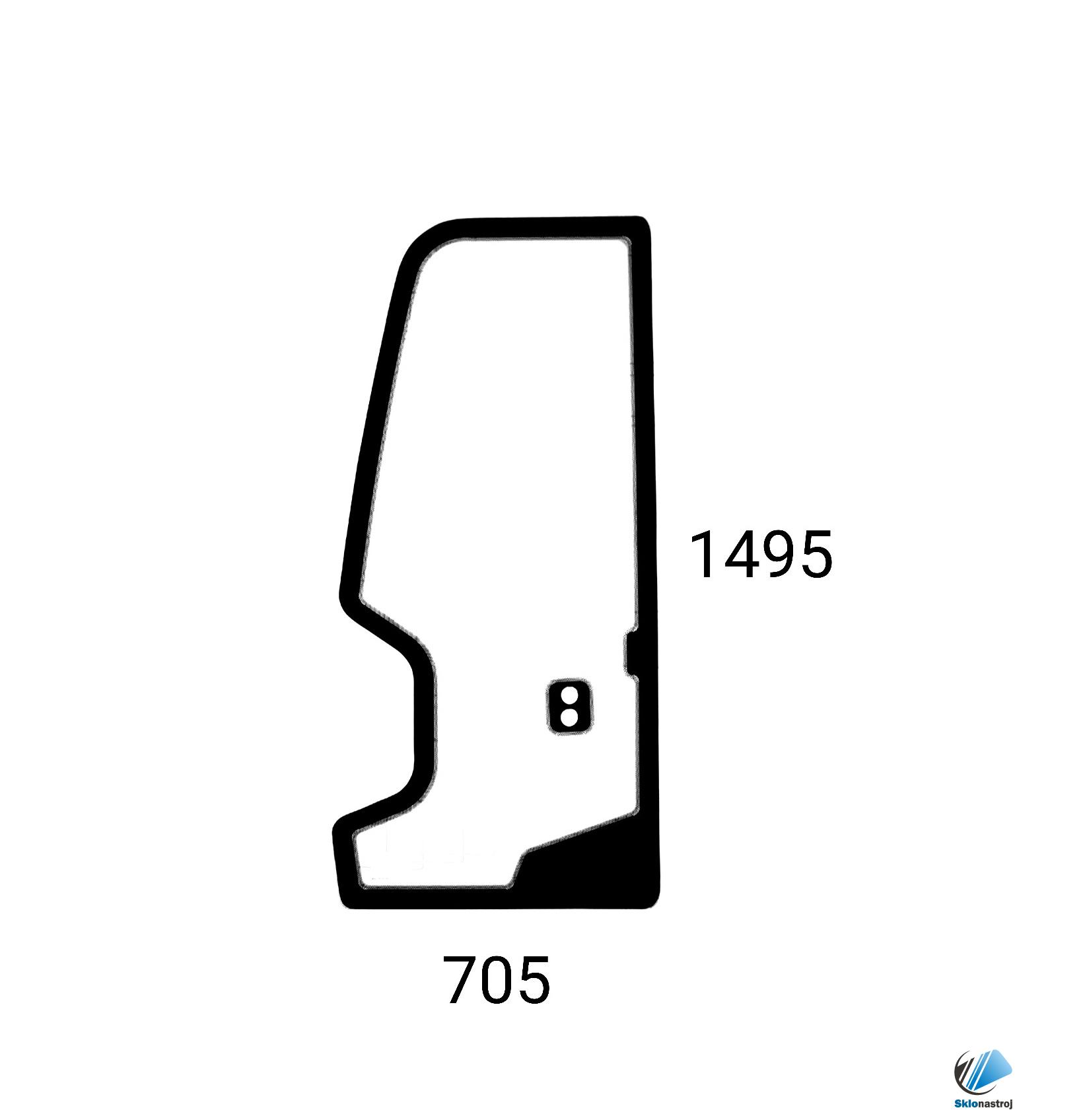 Takeuchi TB285 TB285-2 TB290 TB290-2 TB295W TB295W-2 dverové sklo 