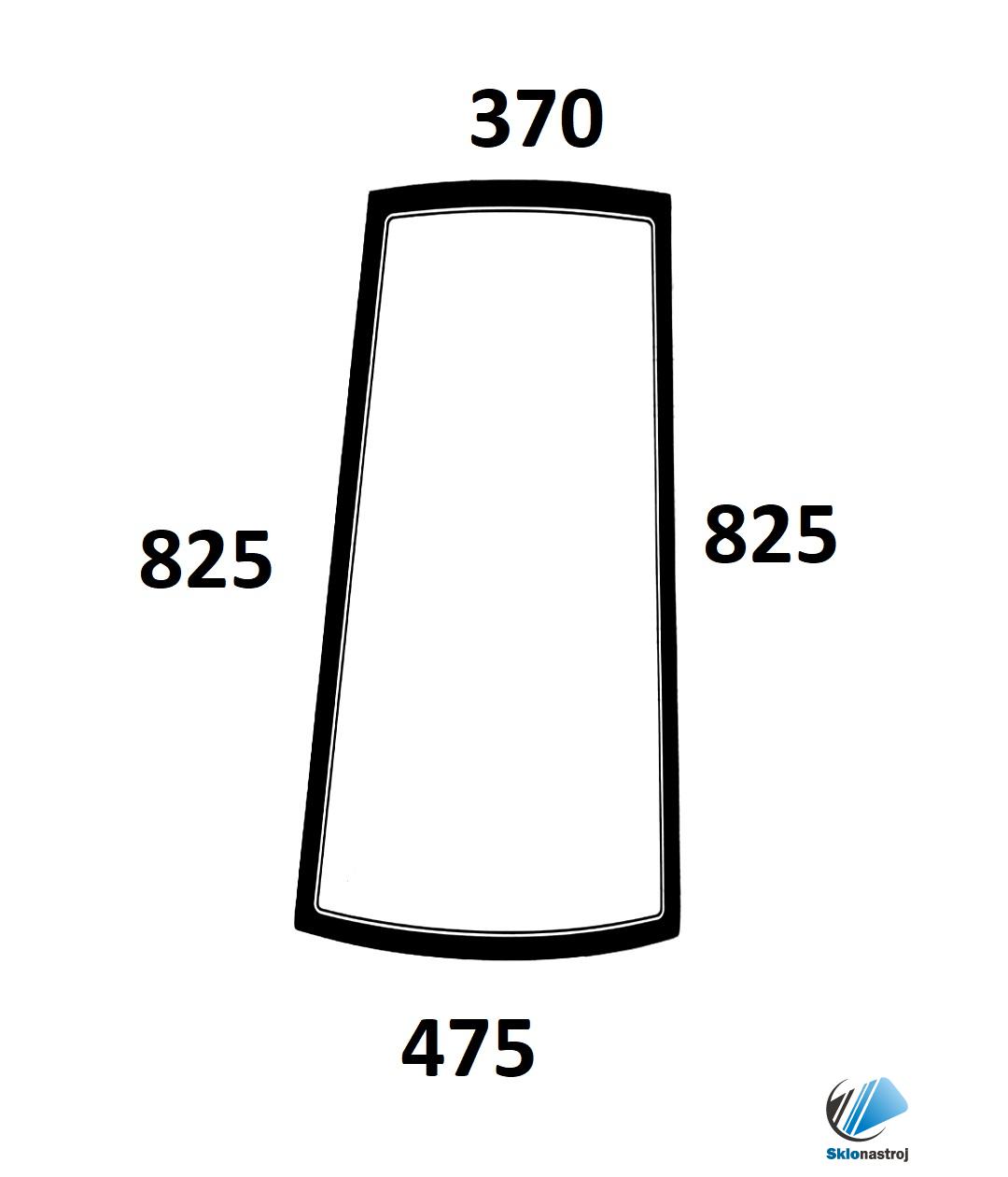 JCB Fastrac 3155 3170 3185 3190 3200 3200 3200-65 3220 zadné bočné ľavé sklo