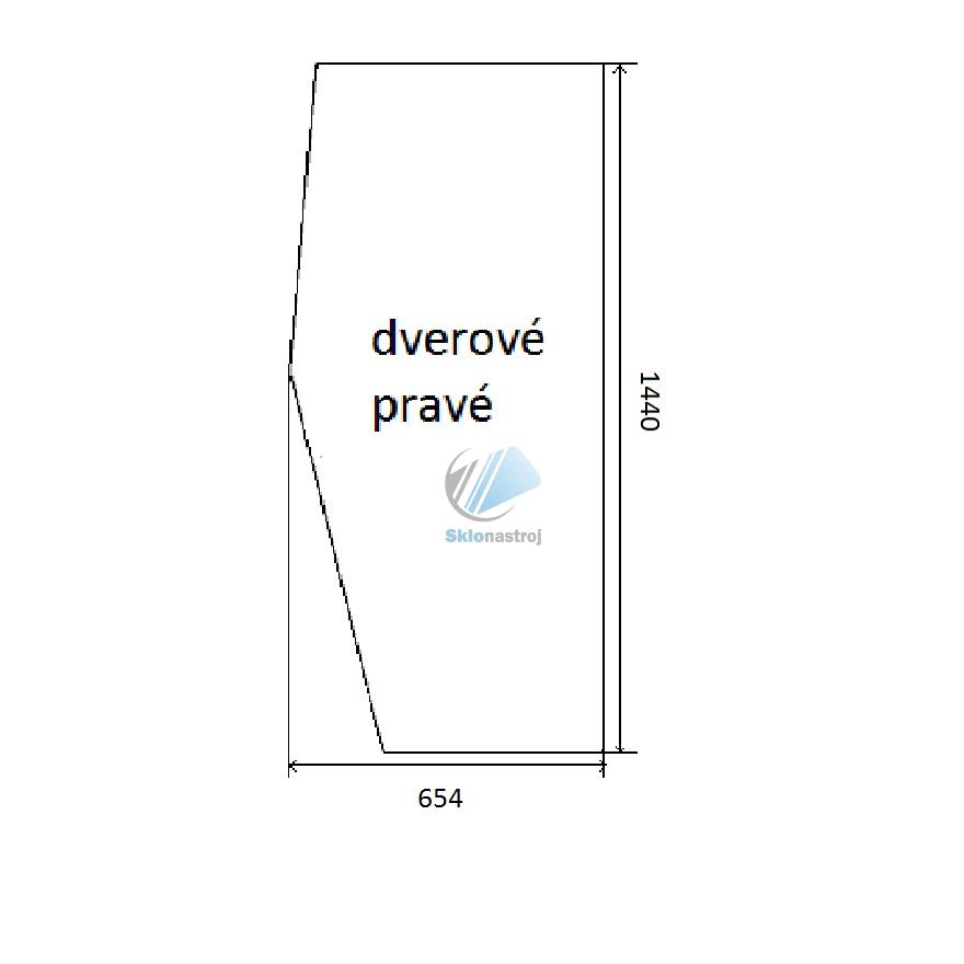 Cat 950G 962G 966G 972G 980G dverové pravé sklo