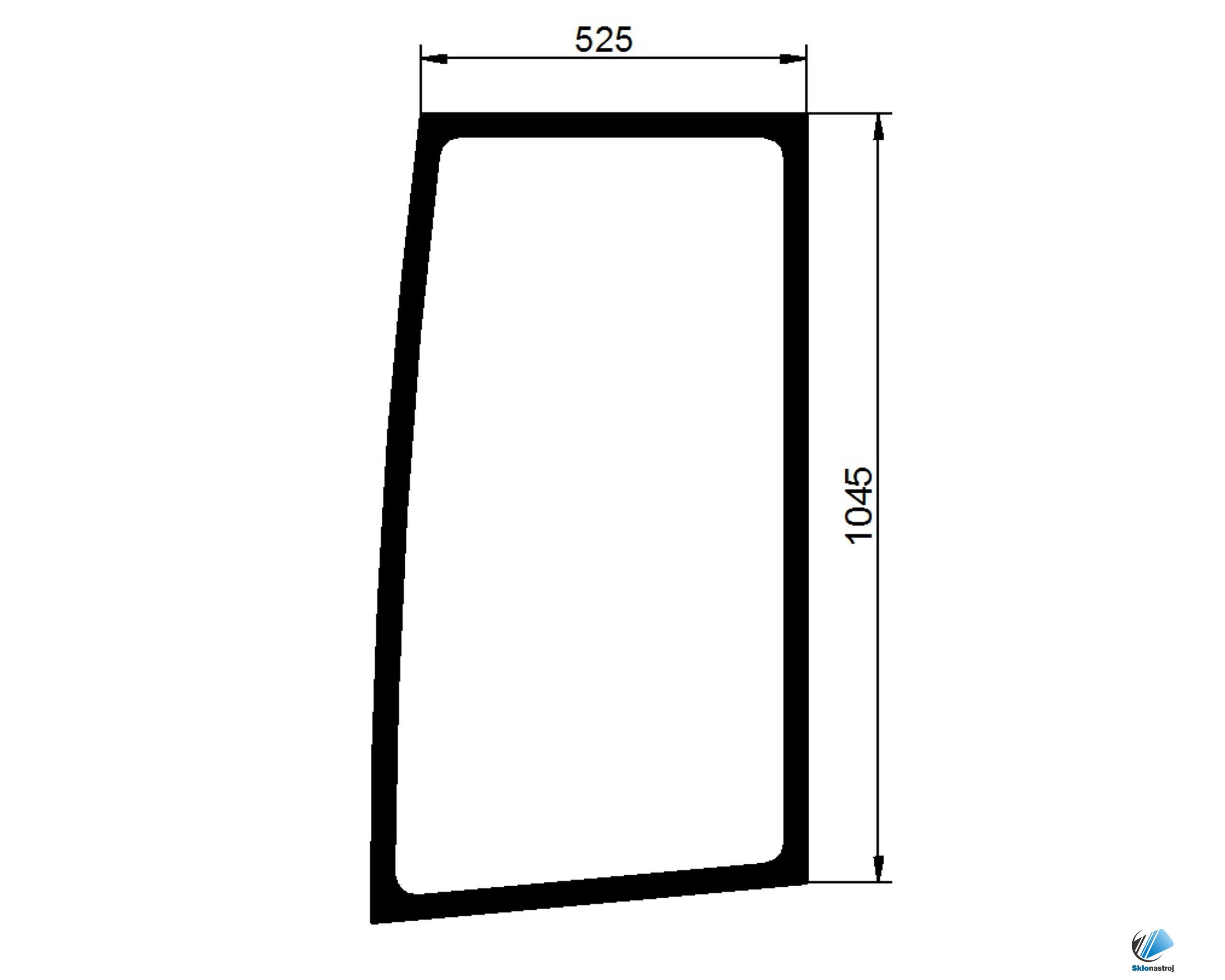 Volvo L30 L30B L32B L35 L35B L40 L40B L45 L45B dverové sklo 