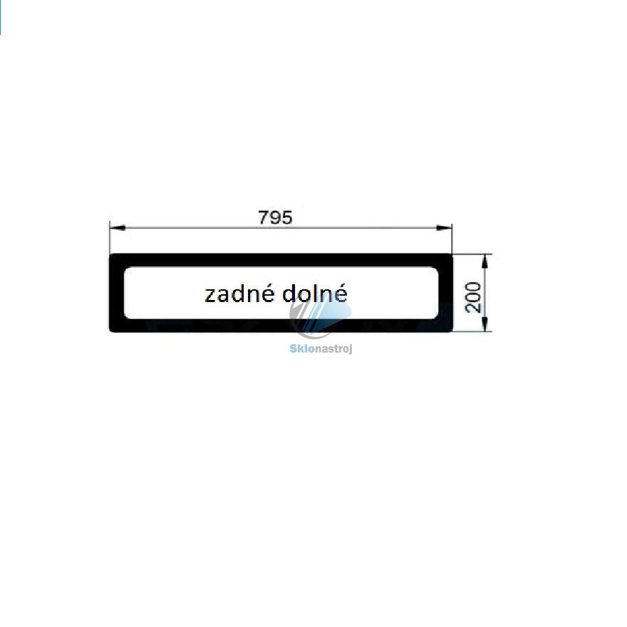 Claas Celtis zadné dolné sklo 